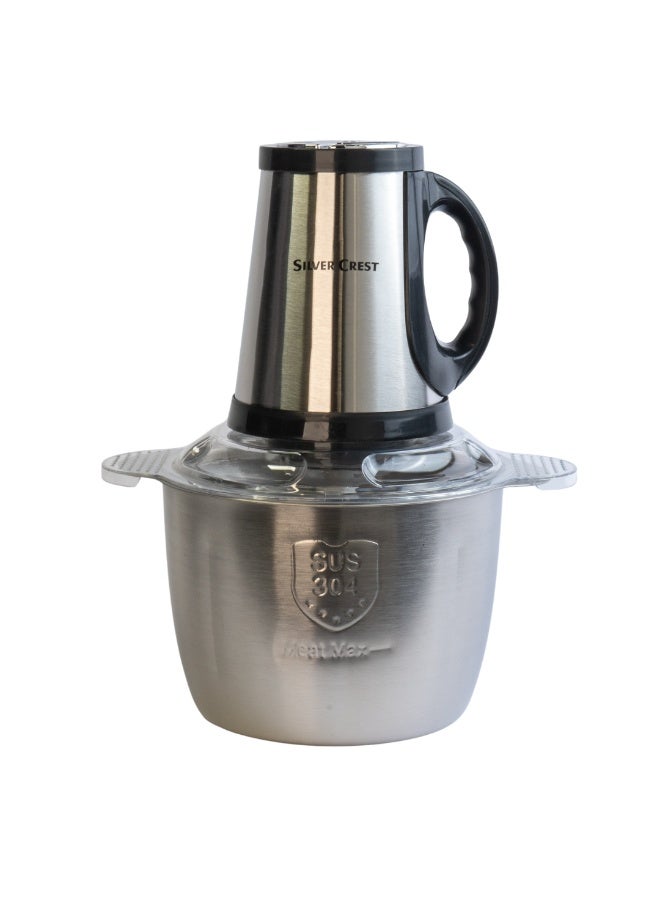 سيلفر كريست مفرمة كهربائية سيلفر كريست SIL-234 - مفرمة لحم وخضار ، 6 شفرات ستانلس ستيل ، 3 سرعات متغيرة بقوة 600 وات , سعة 3 لتر - Image 5